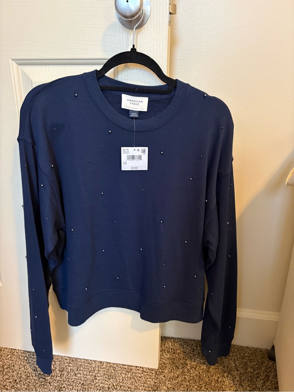 AE Embellished Pearl Sweatshirt
